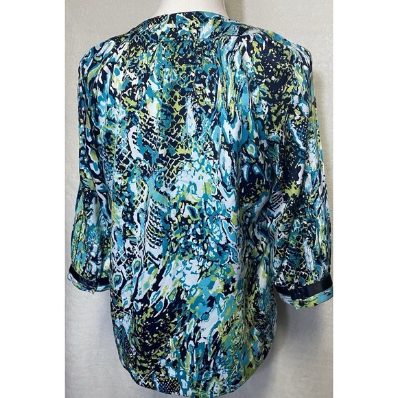 Christopher & Banks 3/4 Sleeve Petite Women's Blouse Size PM - Picture 4 of 9